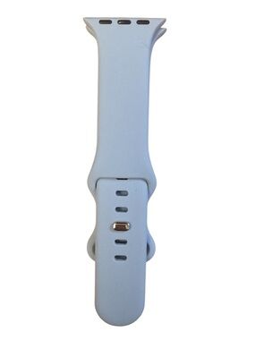 Light Blue Silicone Smartwatch Band - Compatible Replacement